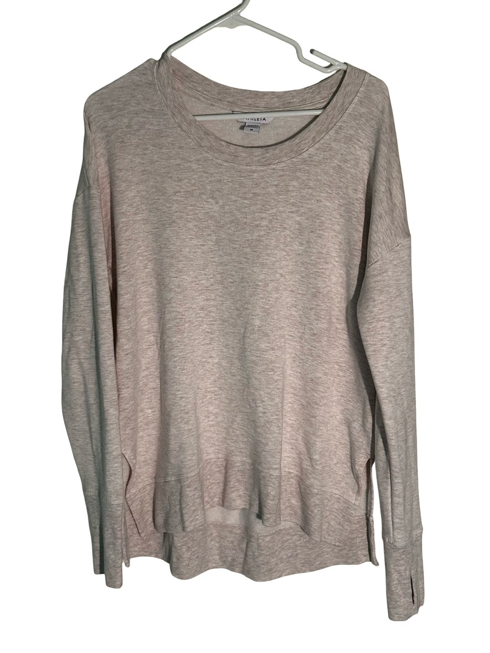 Athleta Light Heather Gray Crew Tee